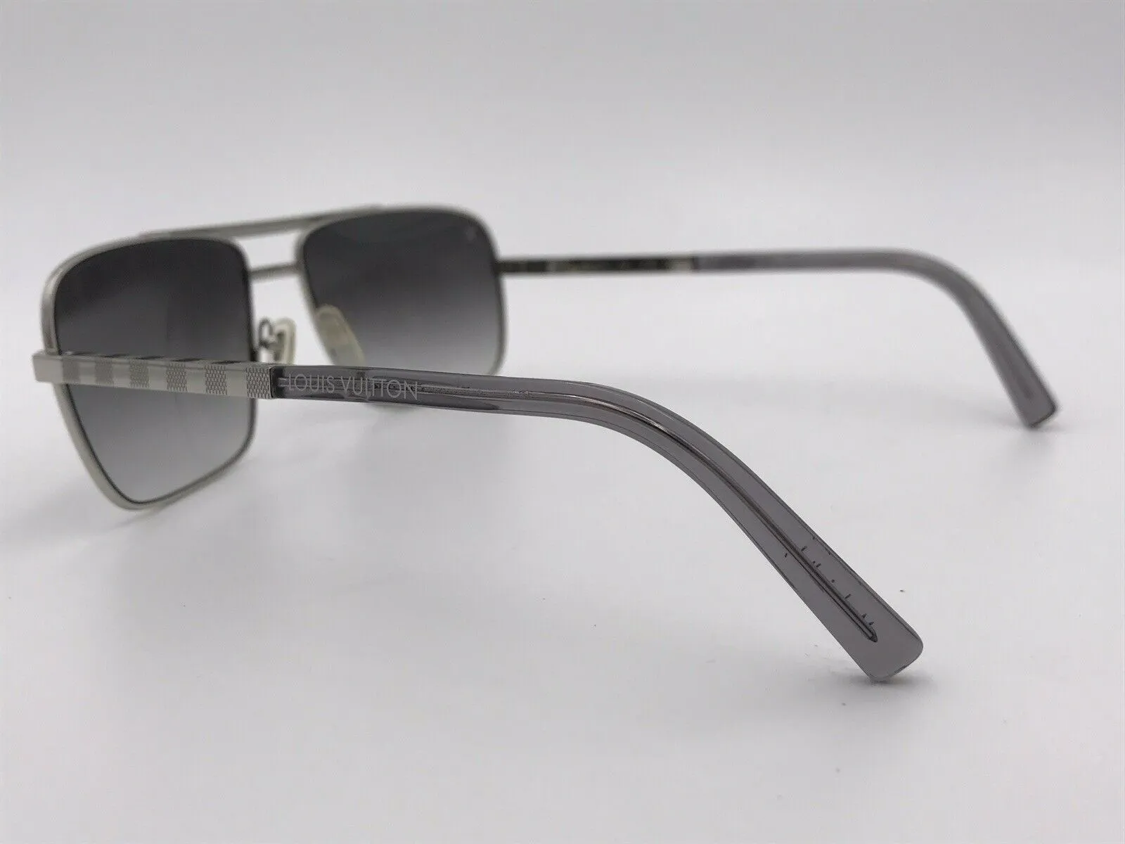 Attitude Silver U Damier Sunglasses