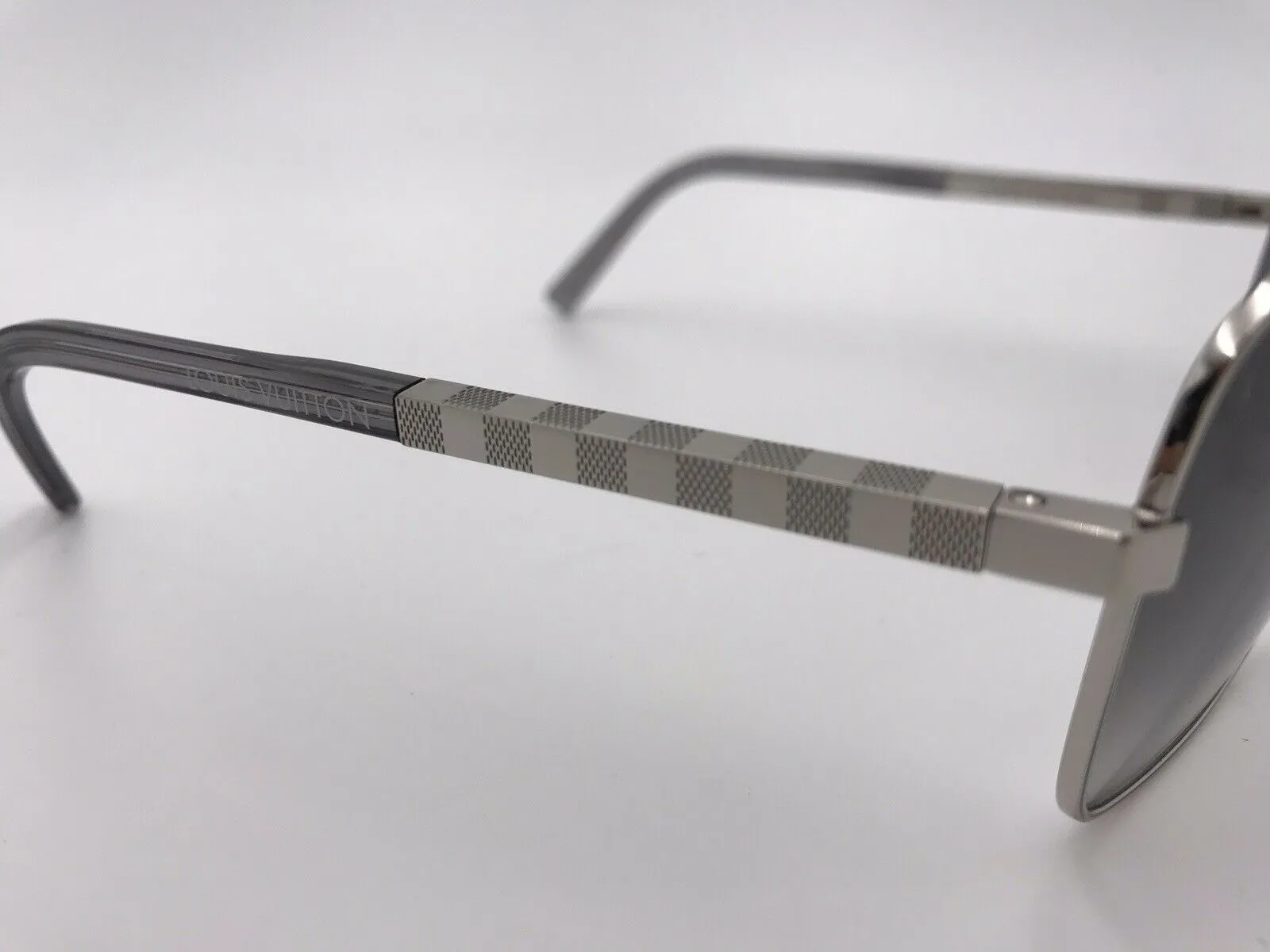Attitude Silver U Damier Sunglasses