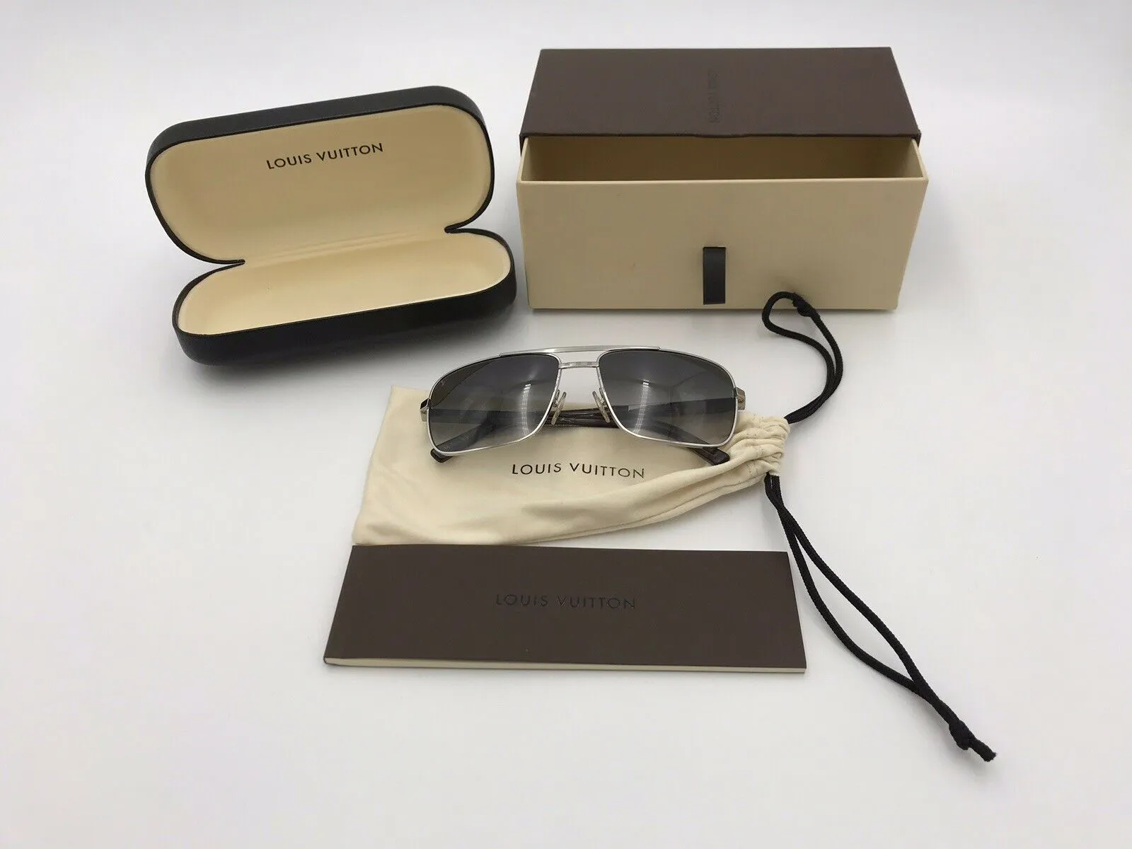 Attitude Silver U Damier Sunglasses
