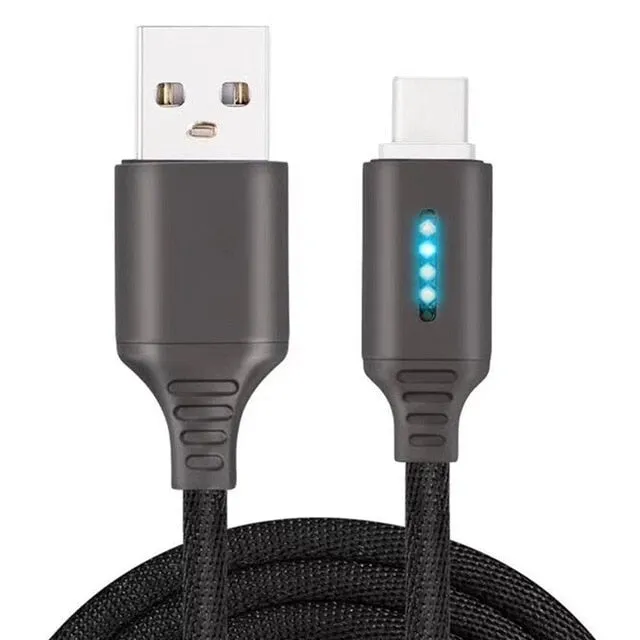 Auto Cut-off LED USB Cable Charger