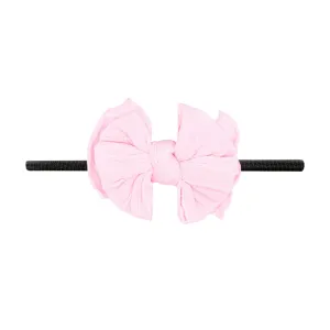 Baby Bling Pink / Black Cable Knit Lil FAB Skinny Headband