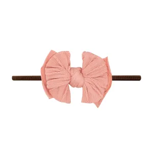 Baby Bling Rose Gold / Brown Cable Knit Lil FAB Skinny Headband