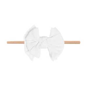 Baby Bling White / Blush Cable Knit Lil FAB Skinny Headband