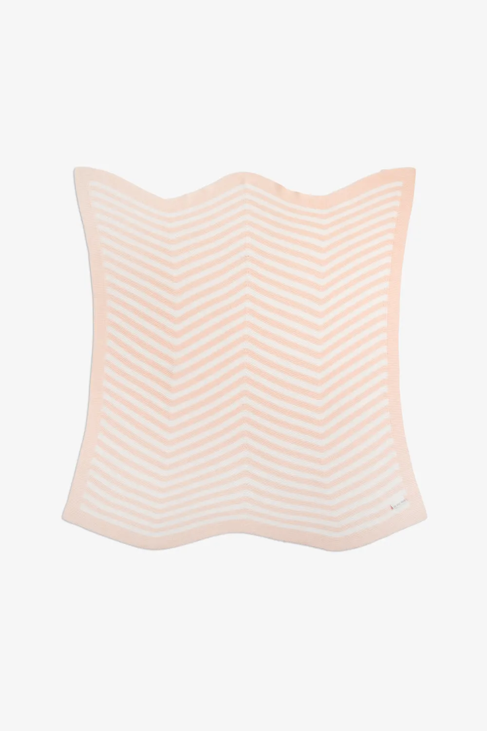 Baby Chevron Design Cotton Knitted Shawl