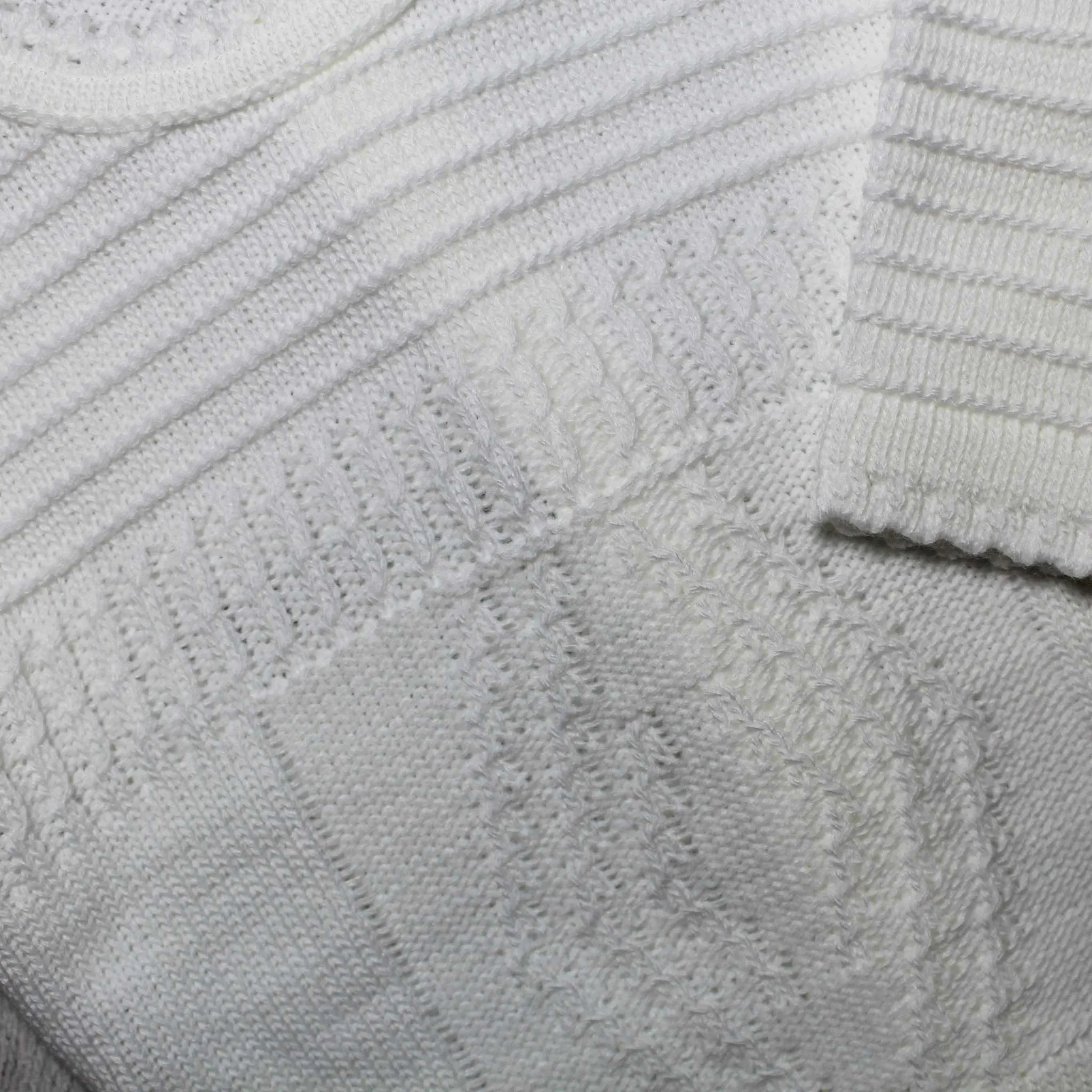 Baby Unisex Knitted Two Piece Outfit - White