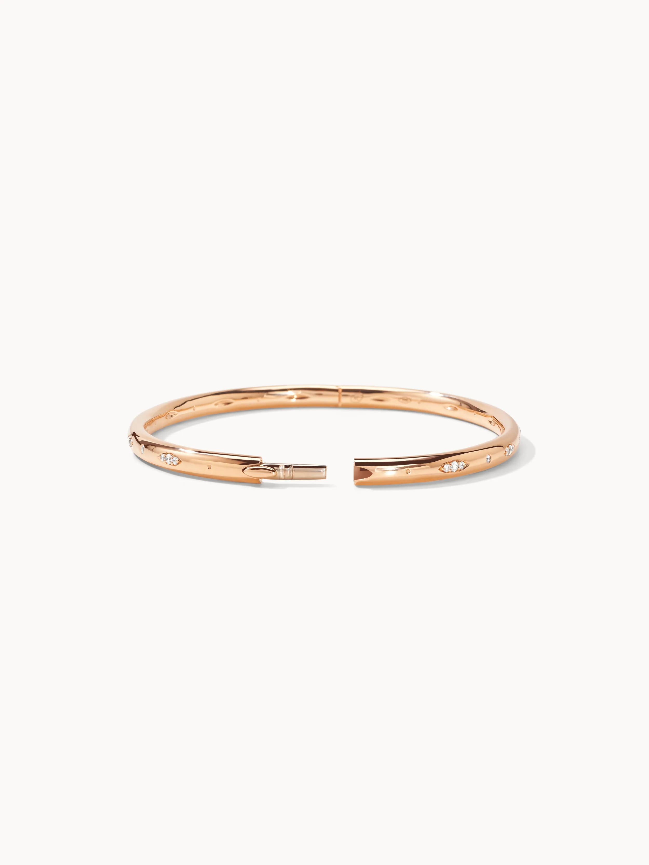 Bangle GYPSY 'Diamond Pavé' 19 cm 18K rose gold