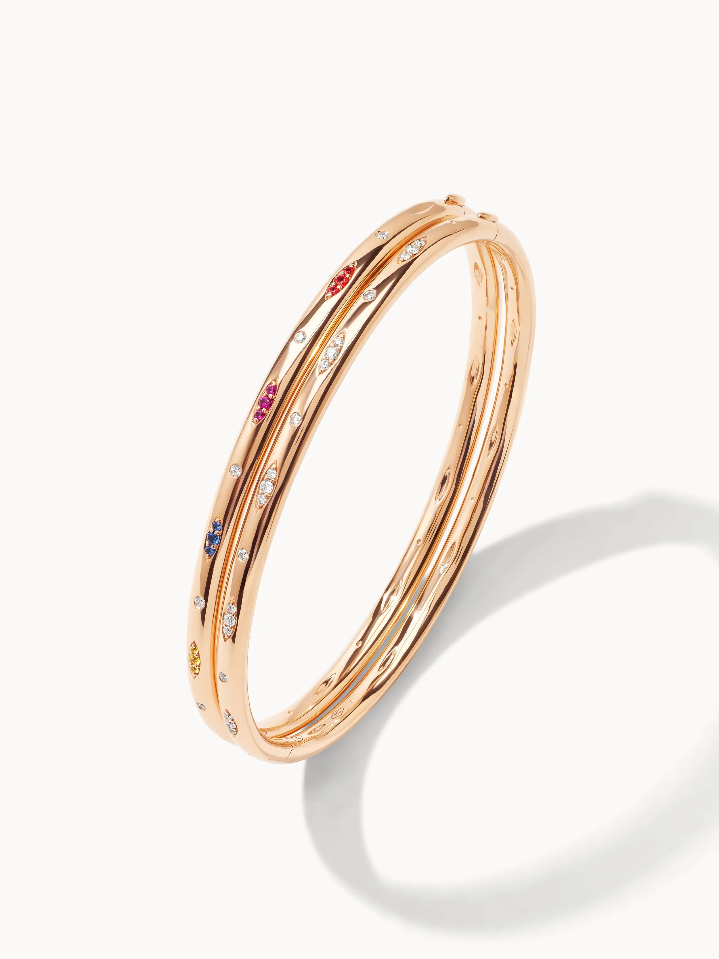 Bangle GYPSY 'Diamond Pavé' 19 cm 18K rose gold