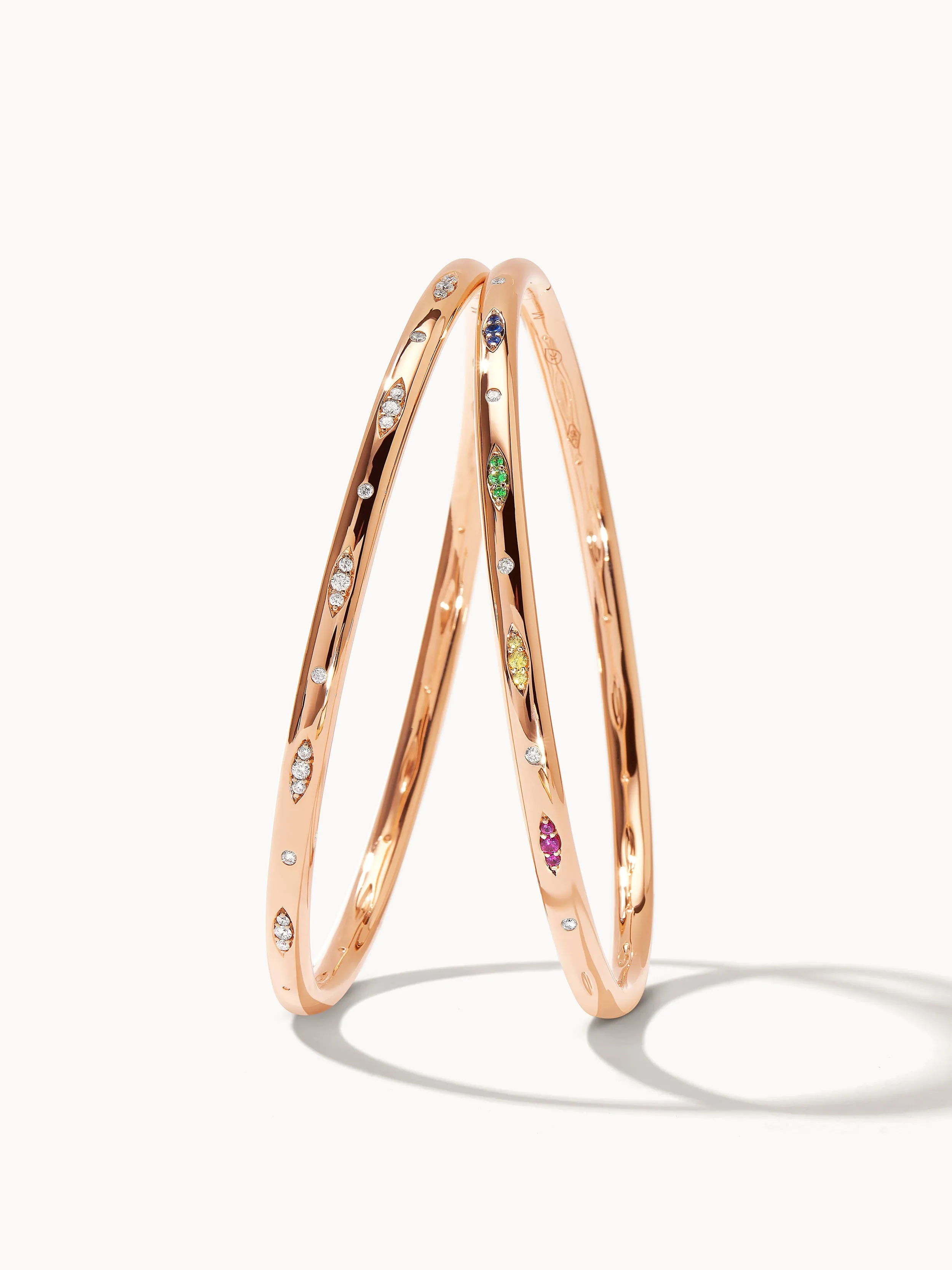 Bangle GYPSY 'Diamond Pavé' 19 cm 18K rose gold
