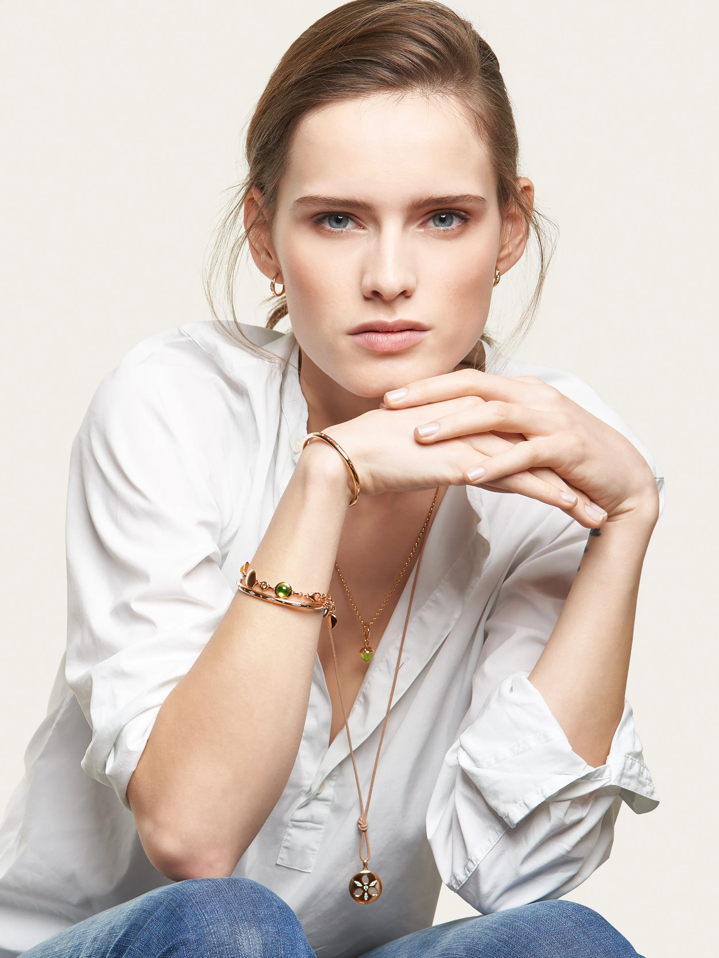 Bangle GYPSY 'Diamond Pavé' 19 cm 18K rose gold