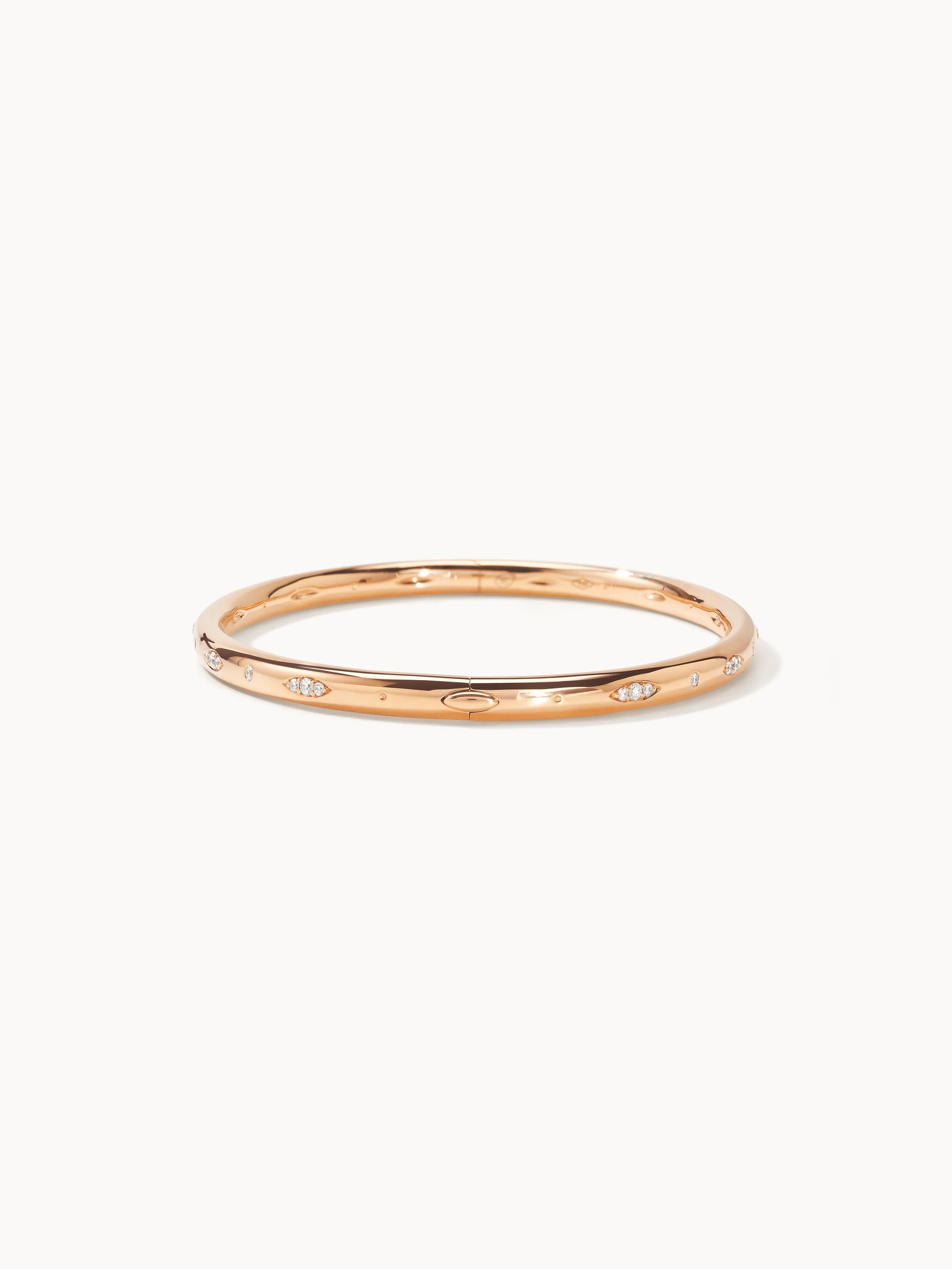 Bangle GYPSY 'Diamond Pavé' 19 cm 18K rose gold