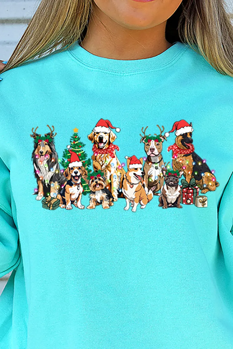 Barking Up The Christmas Tree Unisex NuBlend Crew Sweatshirt