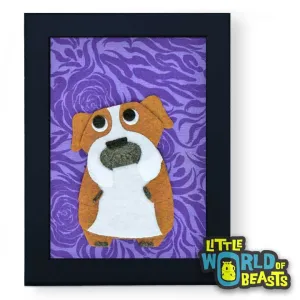 Bartholomew The English Bulldog Framed