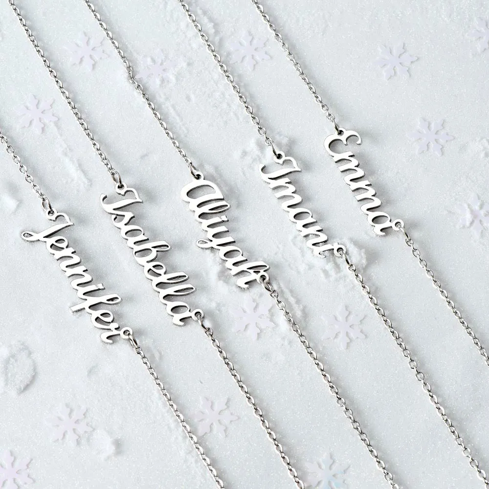 Beautiful Brilliant Daughter - Custom Name Necklace