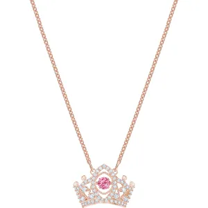 Bee A Queen Red Rose-Gold Tone Plated Pendant Necklace