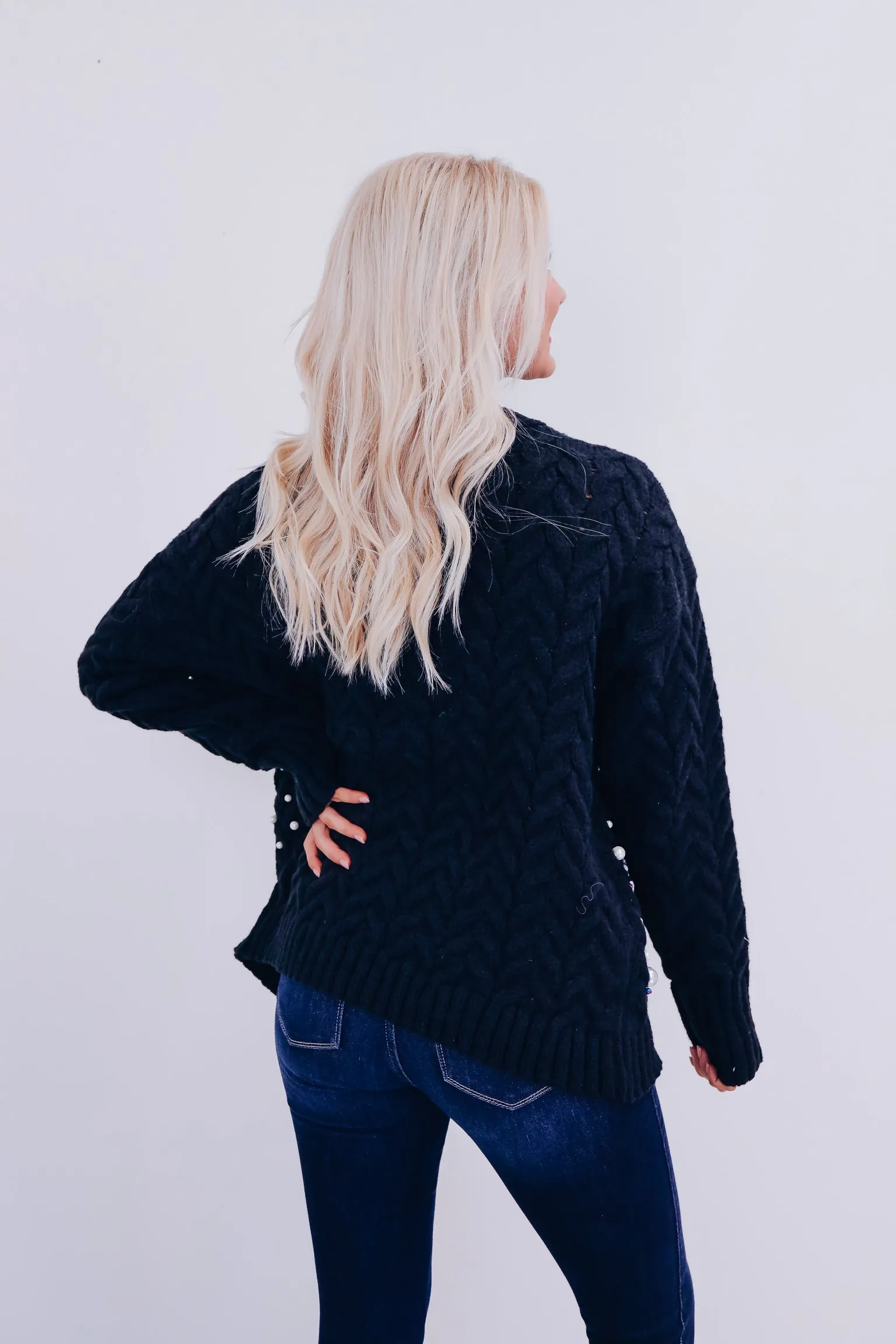 Blitzy Bling Beaded Cardigan - Black