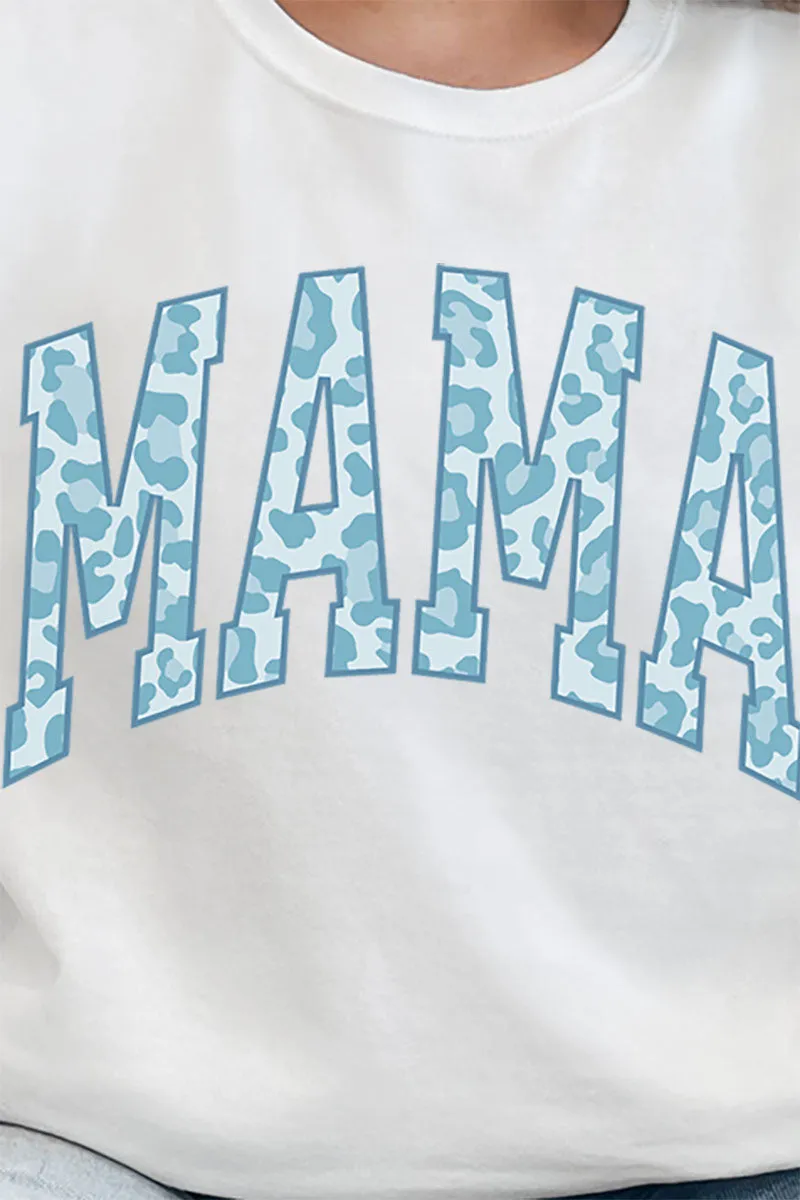 Blue Leopard Mama Unisex NuBlend Crew Sweatshirt