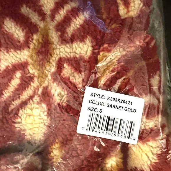 B.O.G Collective Garnet Gold Sherpa Jacket-Size Small-NWT