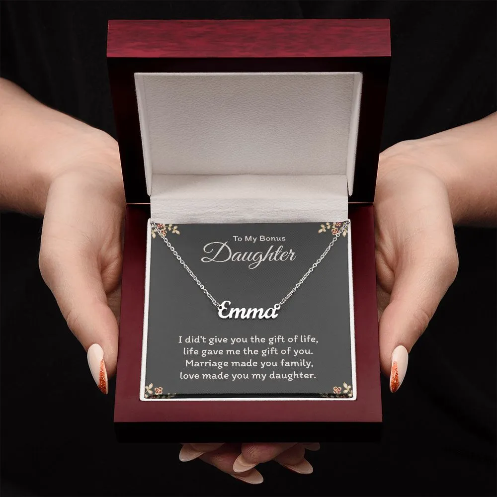 Bonus Daughter Gift-Personalized Name Necklace