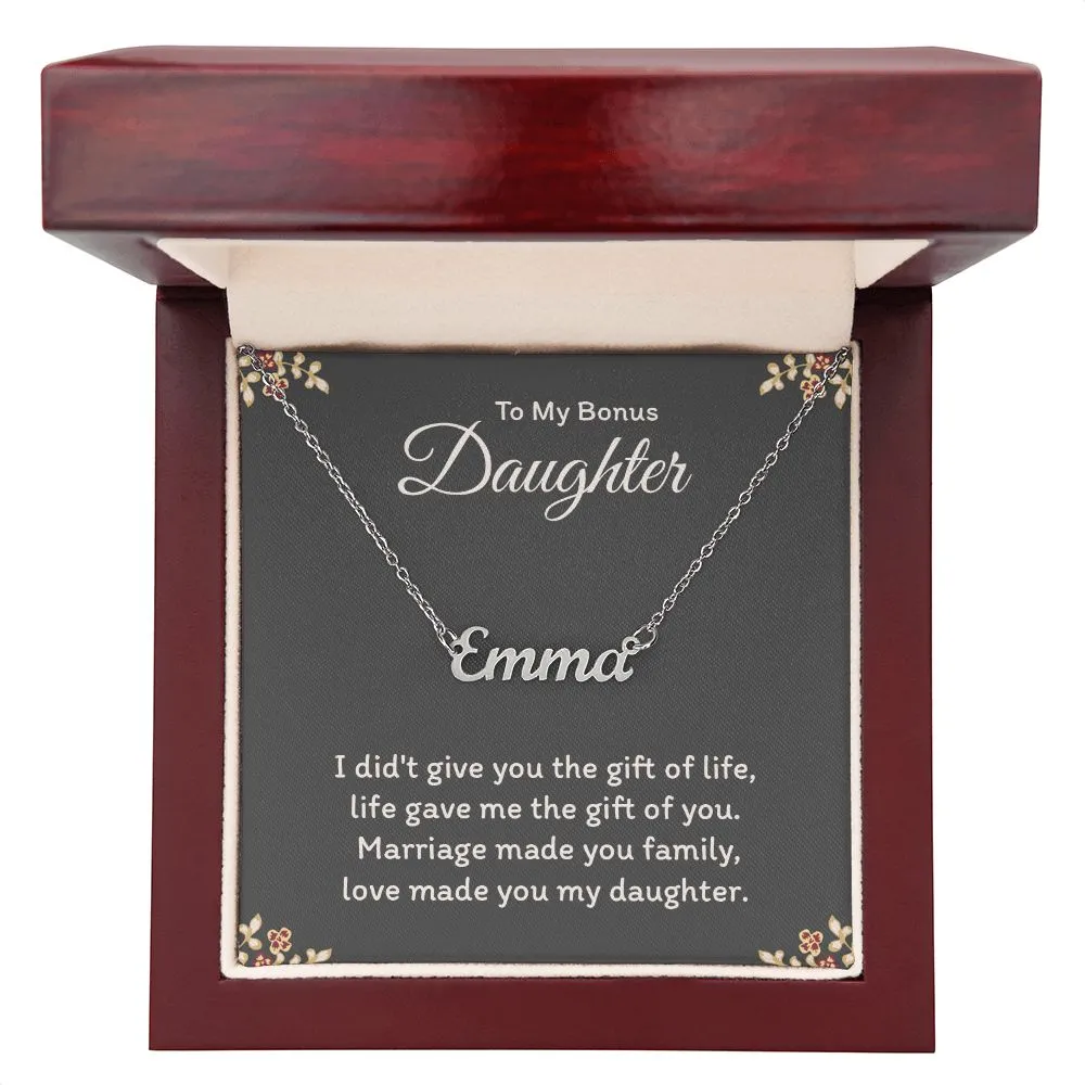 Bonus Daughter Gift-Personalized Name Necklace
