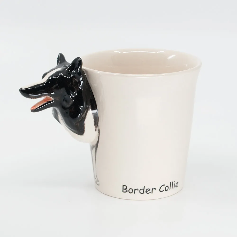 Border Collie Hand-painted Dog Mug