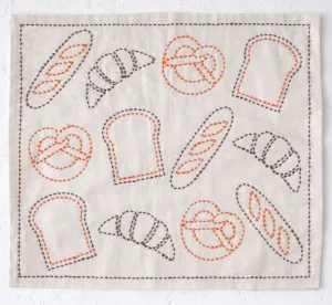 Bread Sashiko Cloth