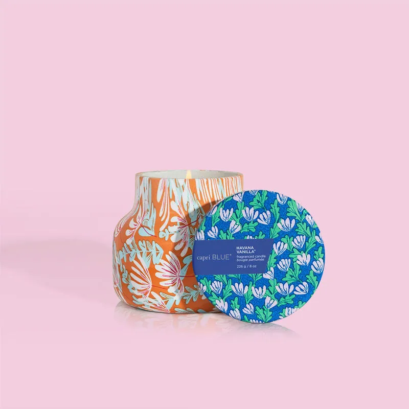 Capri Blue Pattern Play Candle Jar, Havana Vanilla