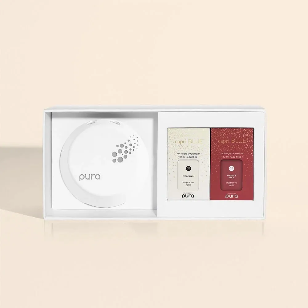Capri Blue: Volcano & Tinsel & Spice Pura Smart home Diffuser Kit V4