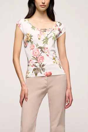CENTRICA FLORAL PRINT KNIT TOP