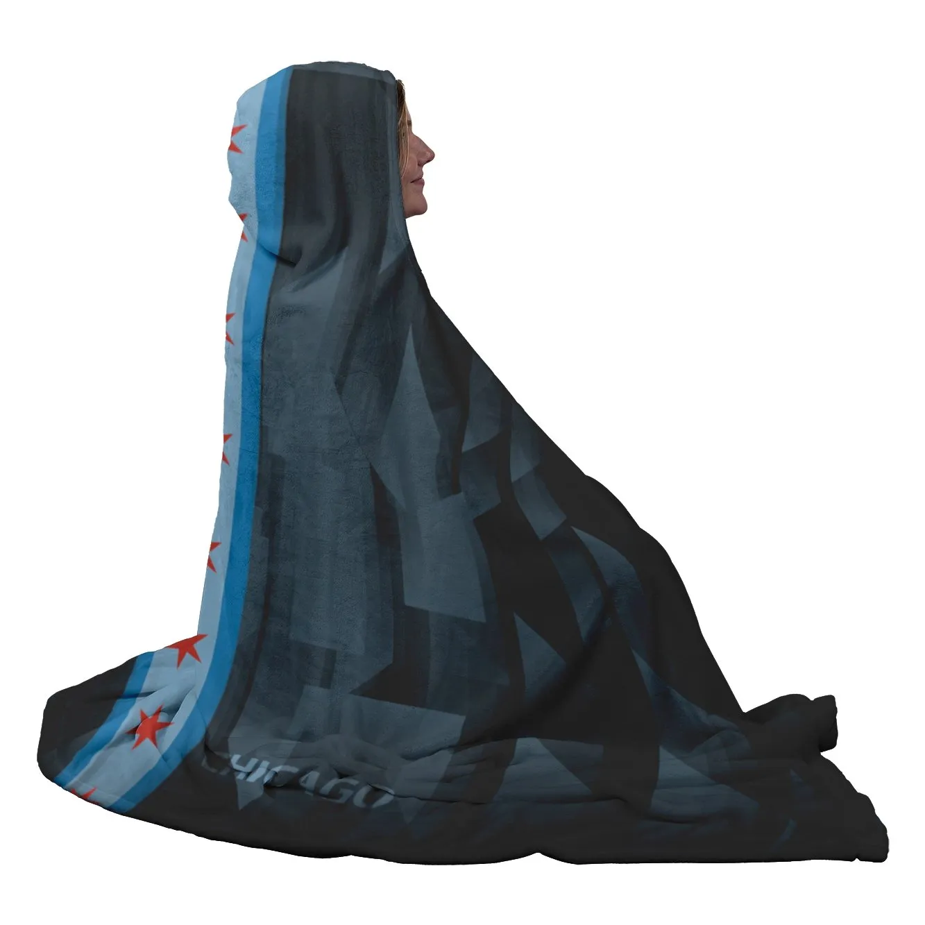 Chicago Reflections - Hooded Blanket