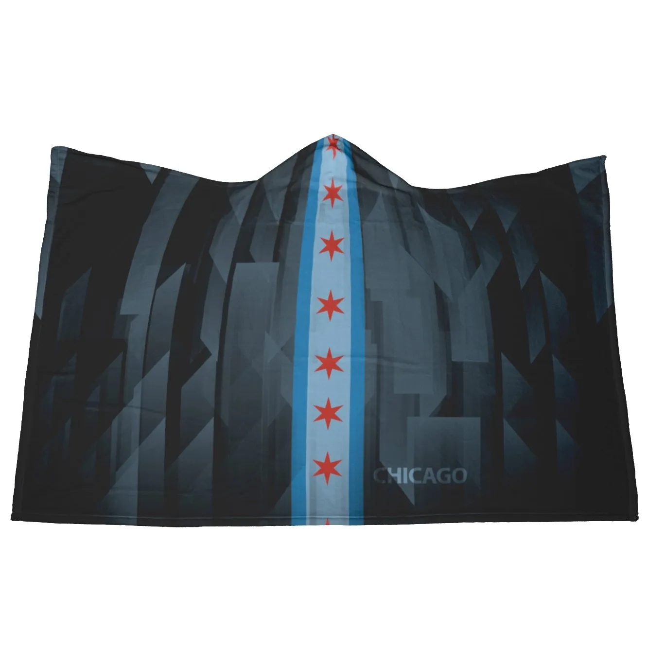 Chicago Reflections - Hooded Blanket