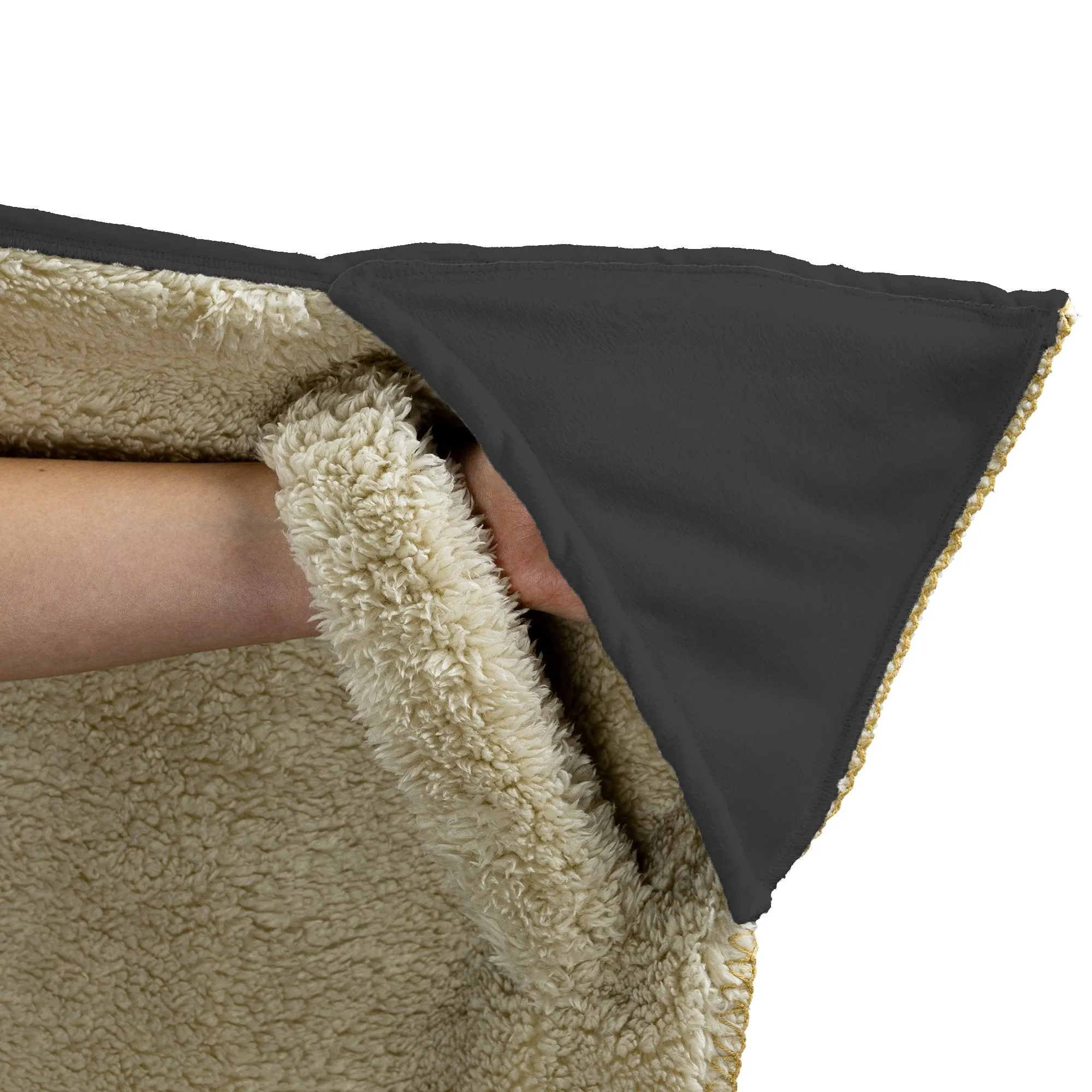 Chicago Window Pane Hooded Blanket