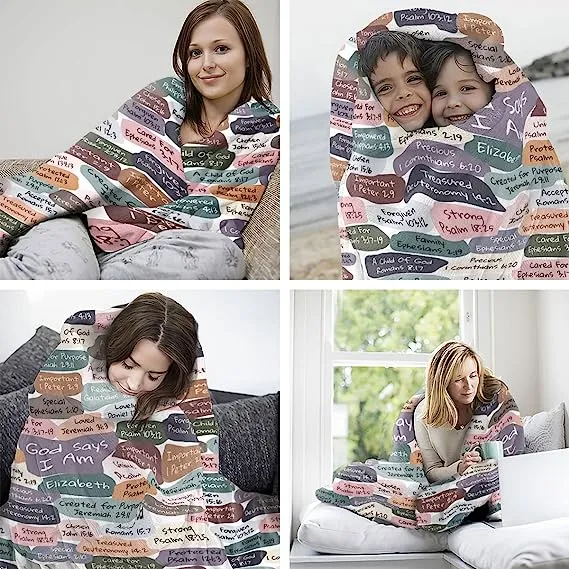 Christianart Blanket, I Can Do All Things Through Christ, Christian Blanket, Bible Verse Blanket, Christmas Gift.