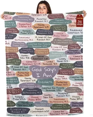 Christianart Blanket, I Can Do All Things Through Christ, Christian Blanket, Bible Verse Blanket, Christmas Gift.
