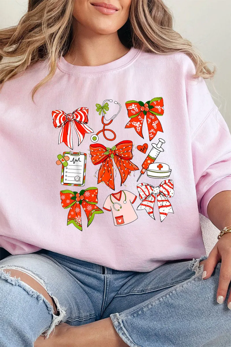 Christmas Nurse Unisex NuBlend Crew Sweatshirt