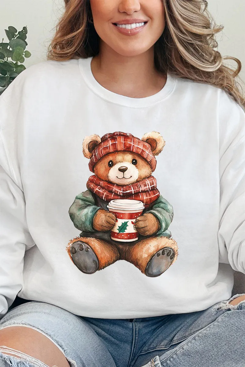 Christmas Wishes Bear Unisex NuBlend Crew Sweatshirt
