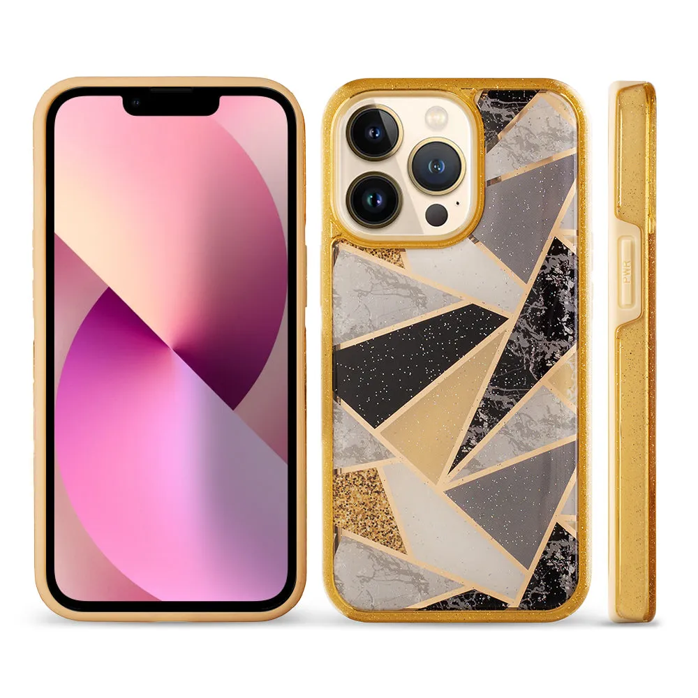 Classy Gold Geometric Case for iPhone
