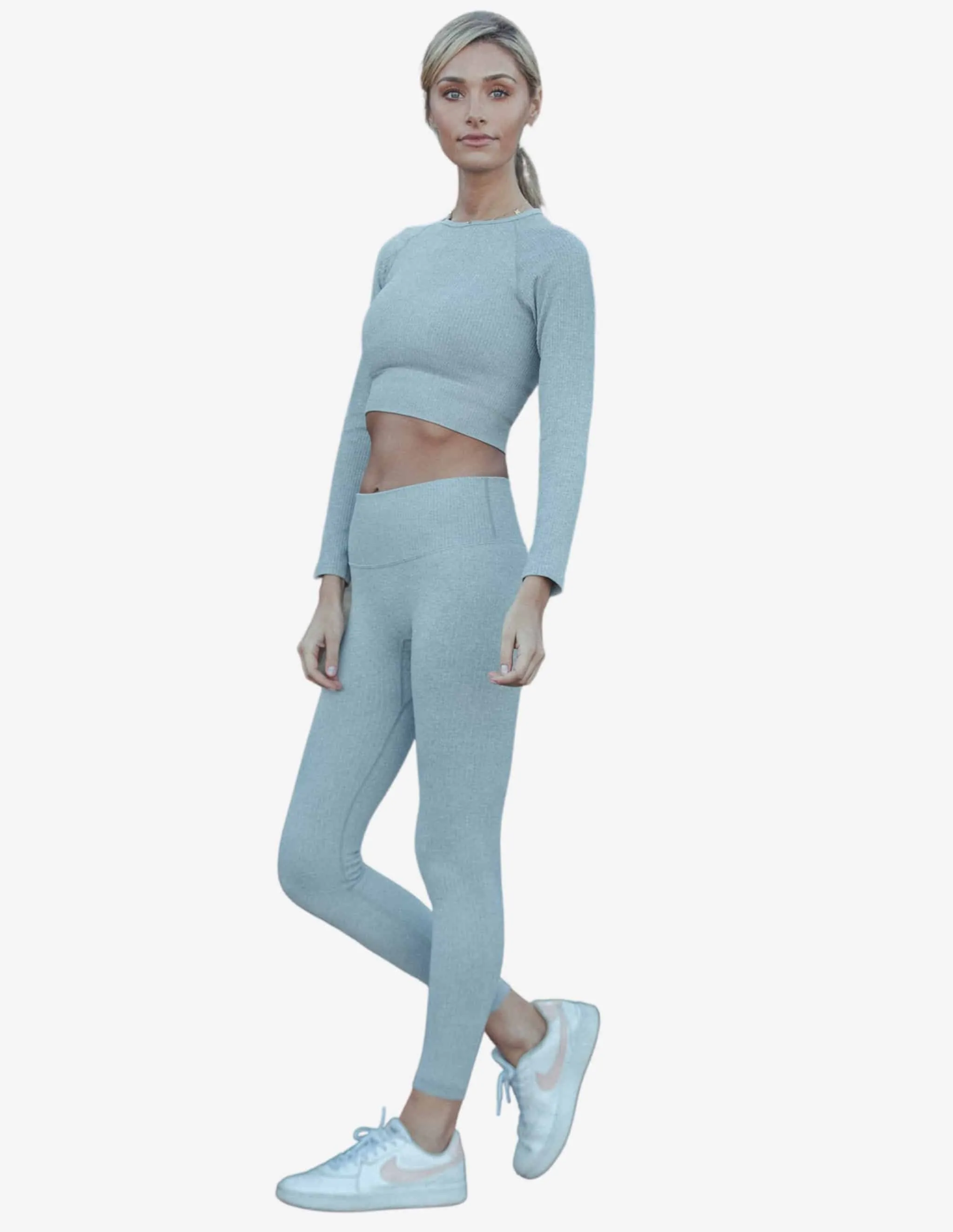 Cloudy Ribbed Seamless Leggings