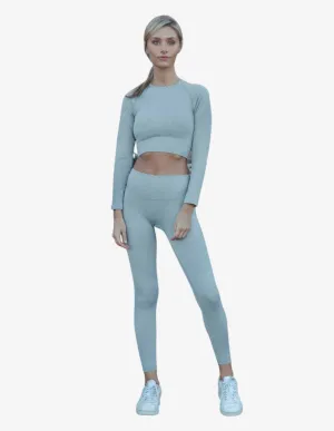 Cloudy Ribbed Seamless Leggings