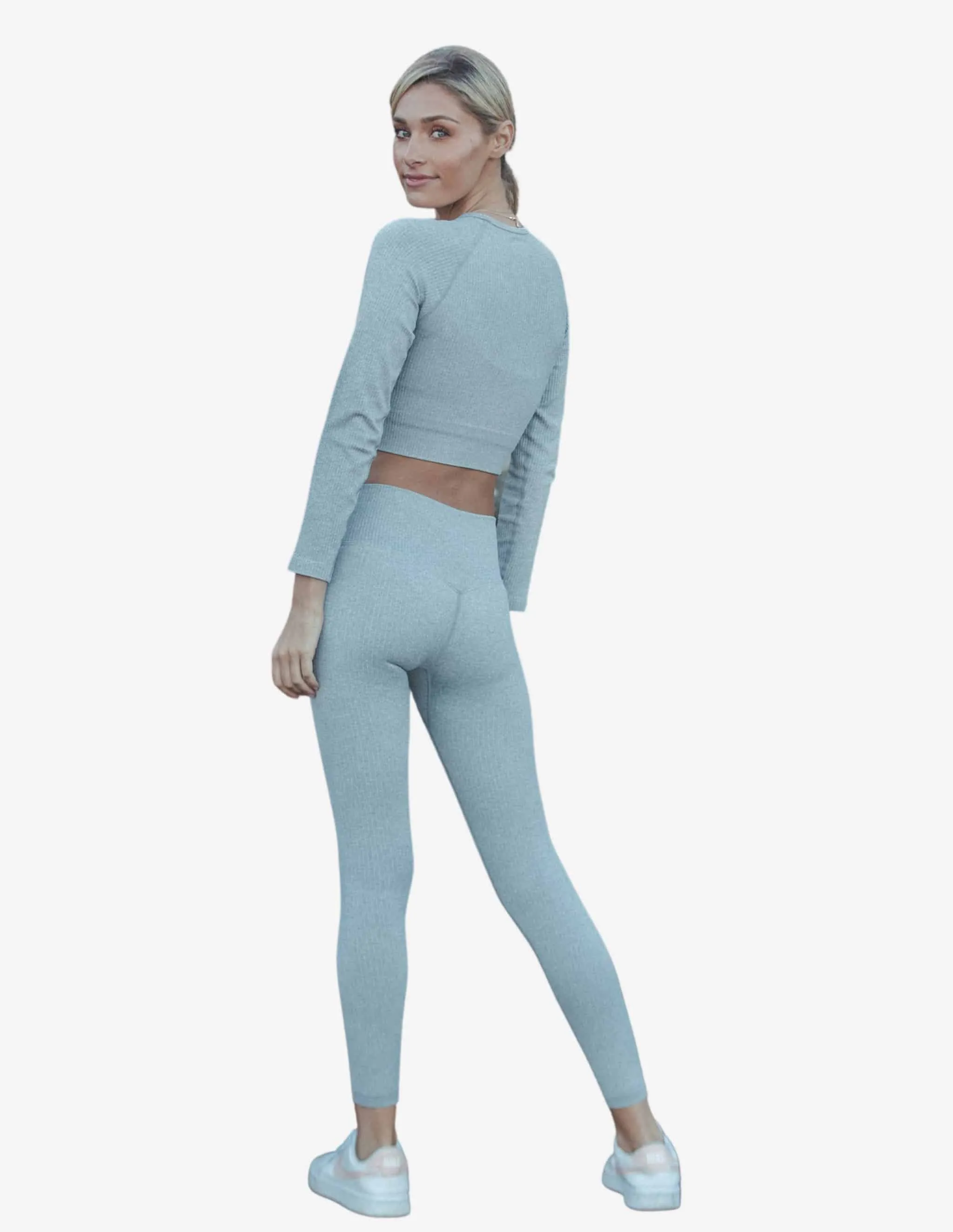 Cloudy Ribbed Seamless Leggings