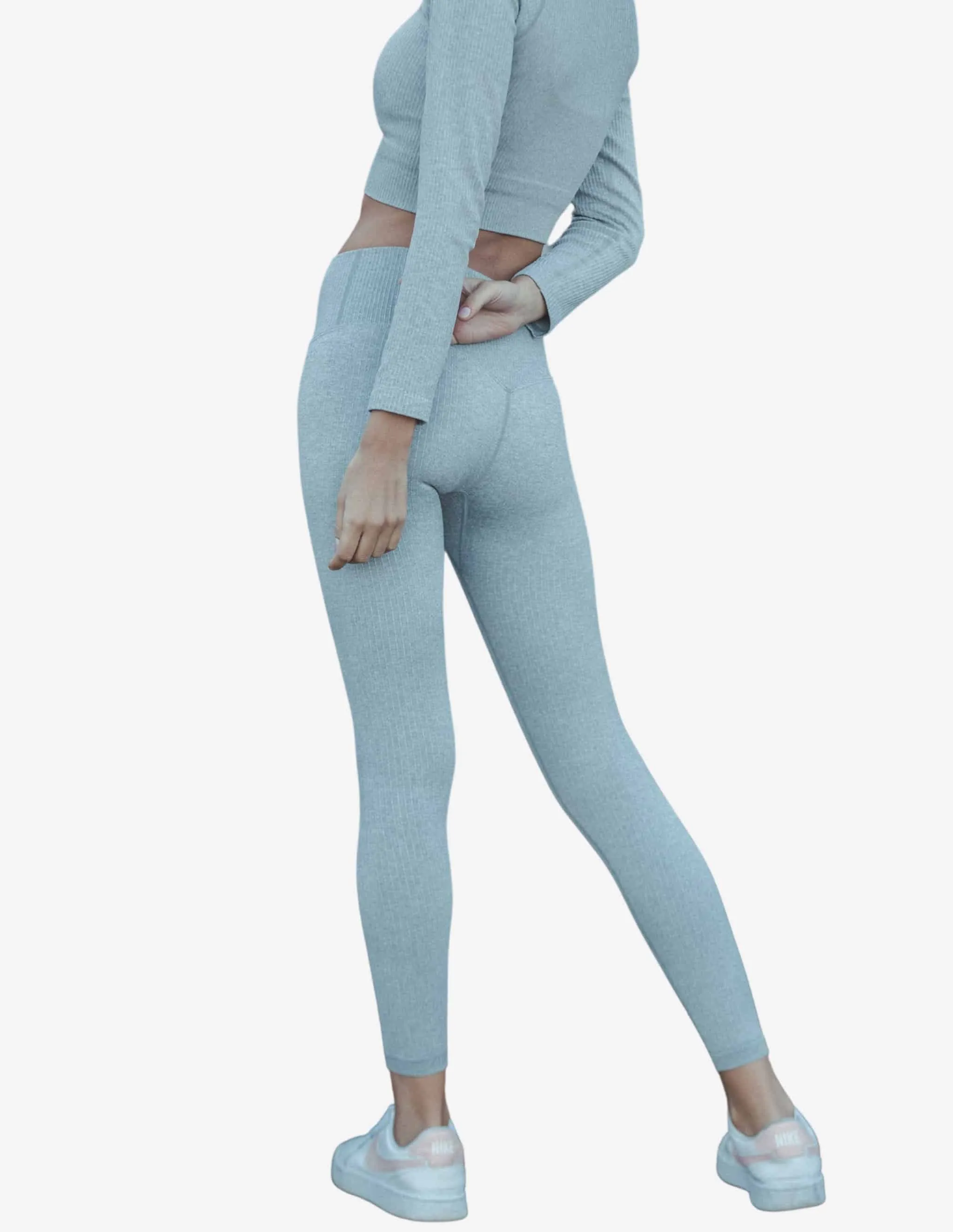Cloudy Ribbed Seamless Leggings