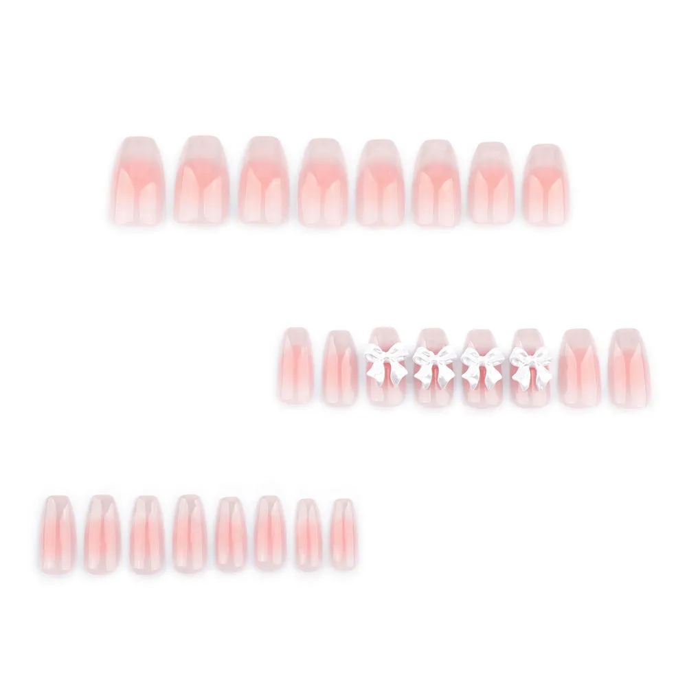 Coffin Blush French Bow Pink