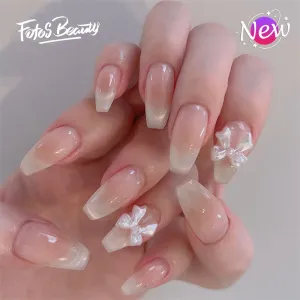 Coffin Blush French Bow Pink