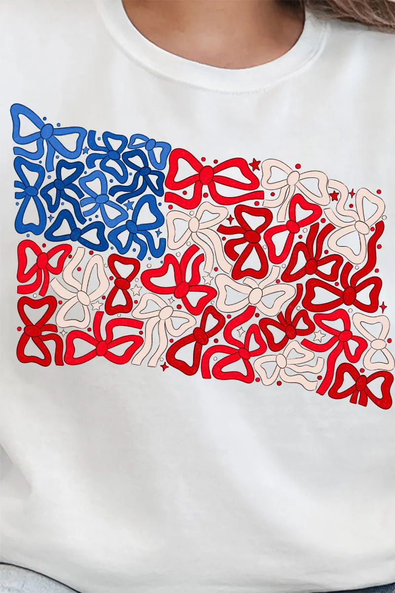 Coquette Collage American Flag Unisex NuBlend Crew Sweatshirt