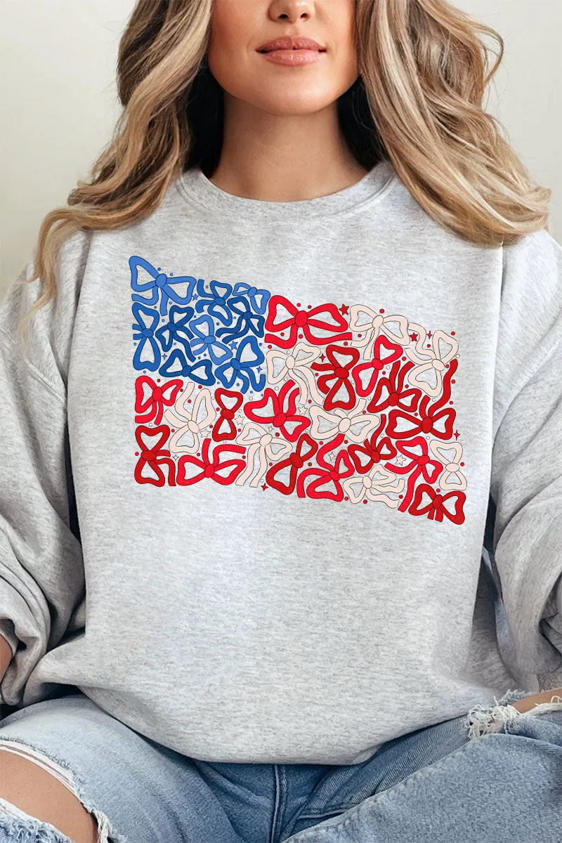 Coquette Collage American Flag Unisex NuBlend Crew Sweatshirt