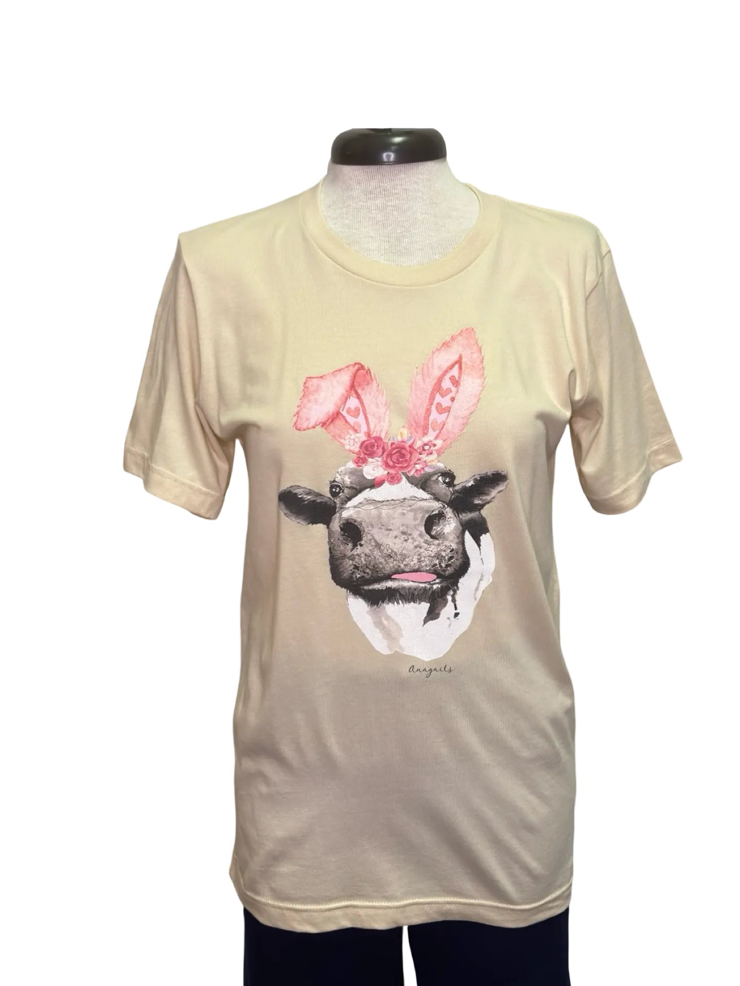 Cow Bunny Ears T Shirt