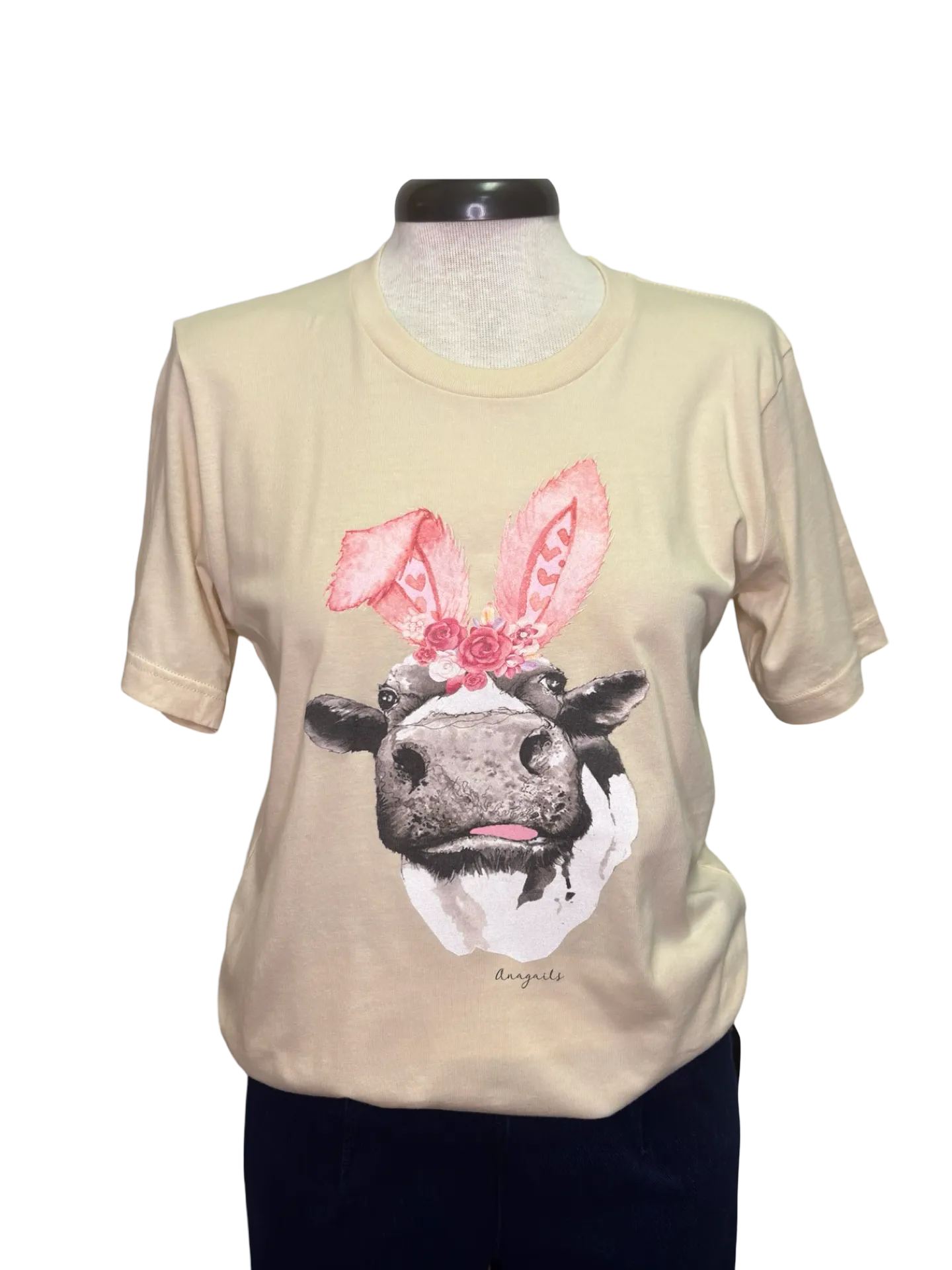 Cow Bunny Ears T Shirt