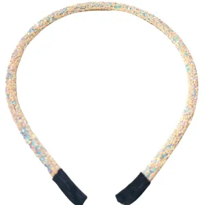 Cream | Glitter Headband
