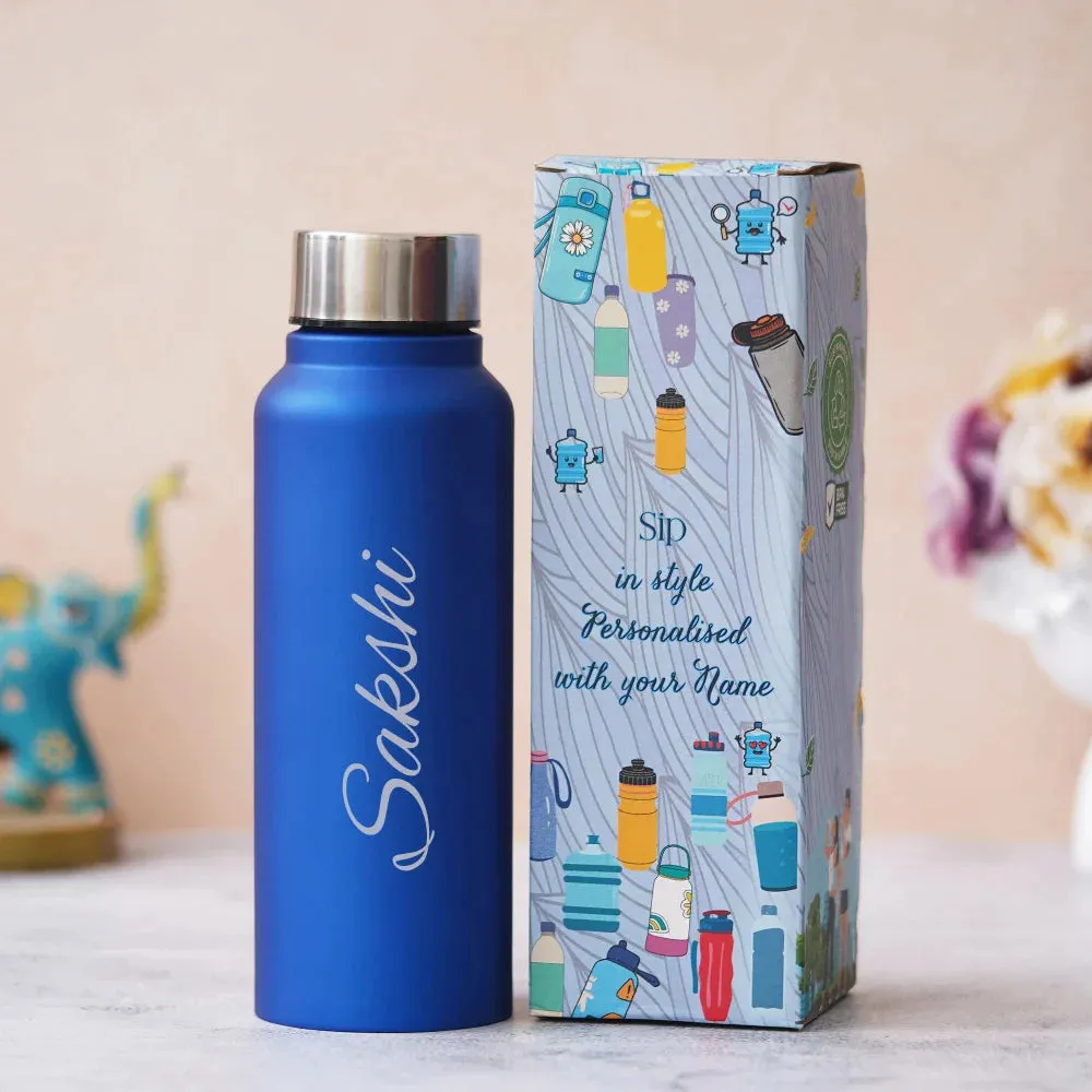 Customized Water Bottle for Unisex - Blue