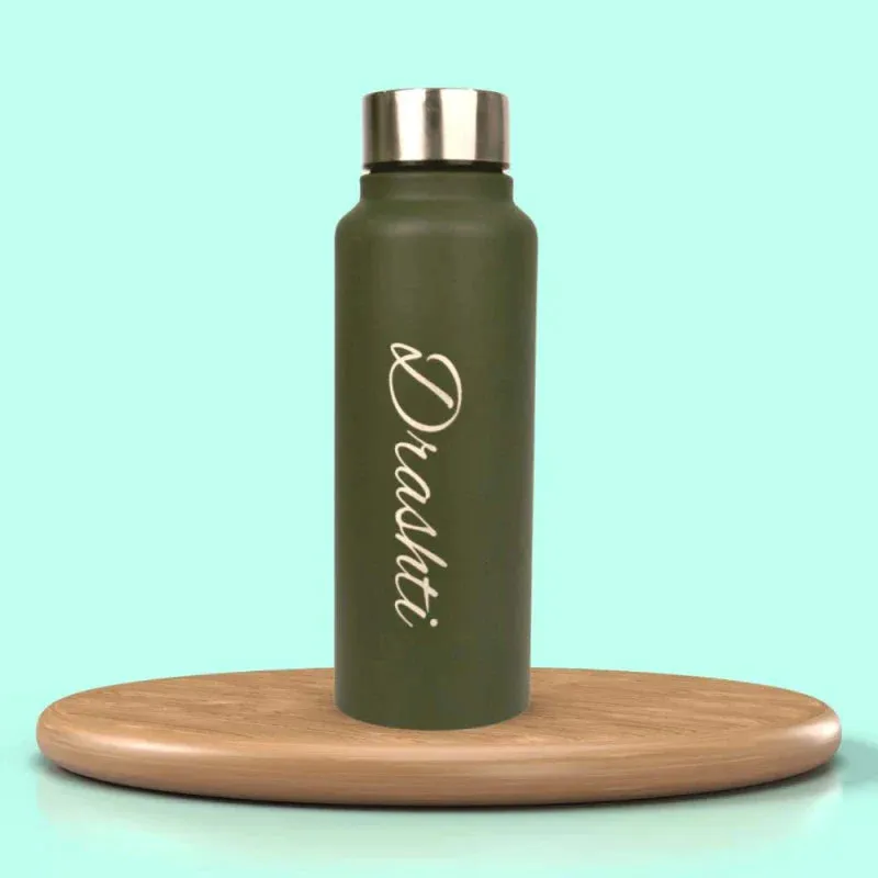 Customized Water Bottle for Unisex - Green