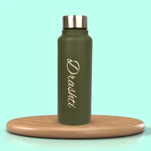 Customized Water Bottle for Unisex - Green